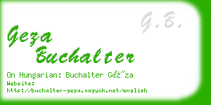 geza buchalter business card